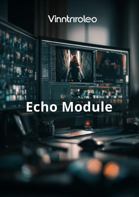 Control panel with multiple screens displaying video editing software, featuring the brand 'Vinntriroleo'.