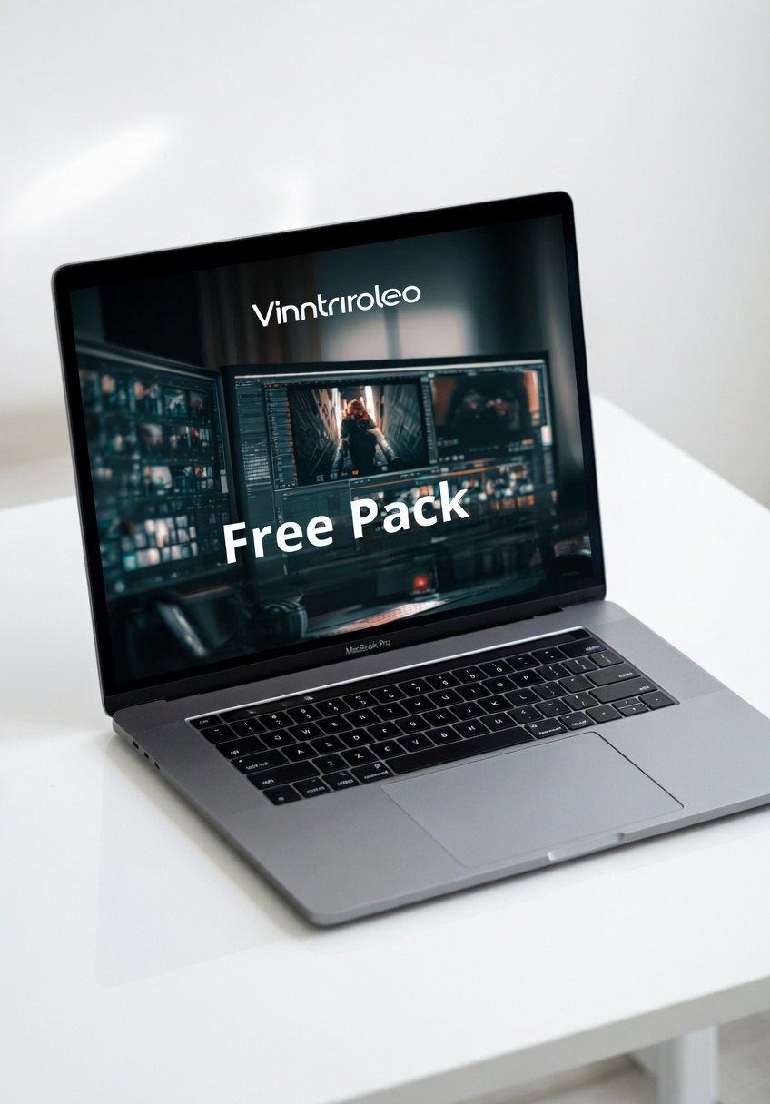 Laptop on a white surface with Vintriroleo software displayed on the screen.